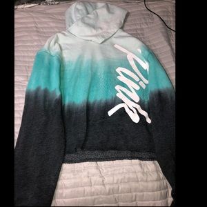 Pink Victoria secret crop top hoodie